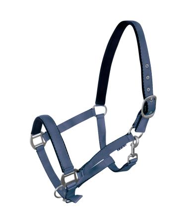 York Horse Halter Fluo soft padded stable halter pasture halter noseband (Full denim blue) Full denim blue