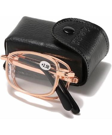 Buy Iynwbjts Foldable Anti-Blue Light Reading Glasses - Dual-Use Silver Frame 2.50 for Men & Women | High-End Stylish Design - Buy Online on GoSupps.com