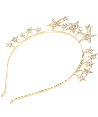 Hair Accessories Crown Headbands Star Headpiece for Women Goddess Headpiece for Women Gold Accessories for Women Goddess Headband Birthday Accessories for Women Alloy Fashion