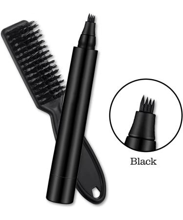 Beard Pen Kit - Bartf ller Stift Brush and Razor for Perfect Beard Color & Filling | Black Bart Stift Filler Set - Buy Online on GoSupps.com