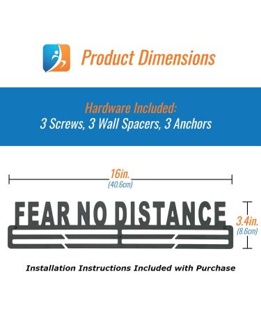 FitGoalz Custom Race Medal Display Rack - Medal Holder for Marathon Runner & Athletes | Wall Display for Sports Awards - FND Black - Buy Online on GoSupps.com