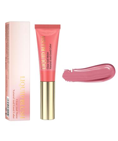 PICKX Pink Powder Blusher Liquid Beauty Stick Soft and Durable Shiny Velvet Texture Easy to Mix Soft Powder Blusher Makeup Durable and Soft Natural Dew (04# One Size) 04# 1 g (Pack of 1)