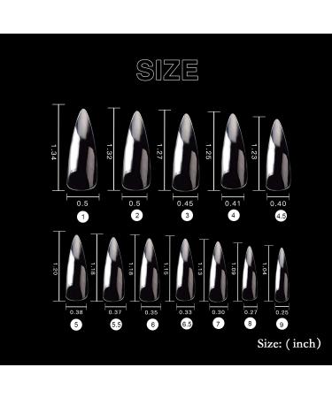 VIVID STELLA 600 Pieces Long Stiletto False Nails - Acrylic Nail Art Full Cover Tips for Women & Girls - International Shipping Available - Buy Online on GoSupps.com