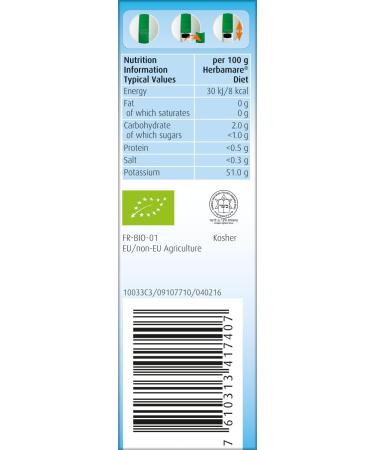 A.Vogel Herbamare Low Salt | Potassium Chloride & 14 Different Fresh Organic Vegetables & Herbs | Season & Add Flavour to Cooking | 125g - Buy Online on GoSupps.com