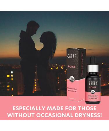 Aspen Green Rouse Intimacy Oil - USDA Organic Hemp Body Oil for Enhanced Pleasure & Topical Arousal for Women - Buy Online on GoSupps.com