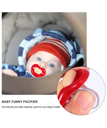 LUOZZY 8pcs Funny Silicone Baby Pacifiers - Cute & Soft Newborn Soothing Teething Toy - Buy Online on GoSupps.com