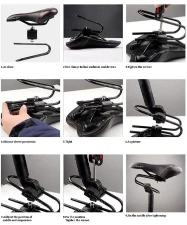 Adjustable Bicycle Seat Shock Absorber for Mountain and Road Bikes | Max Load 330 lb - Buy Online on GoSupps.com