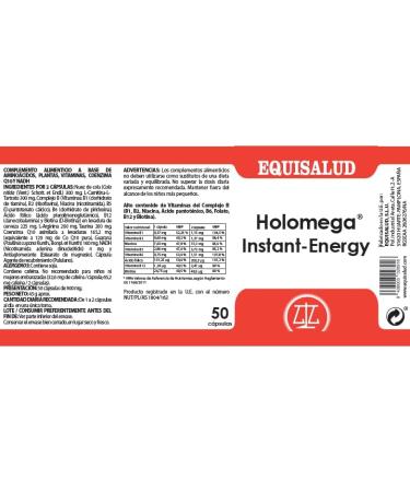Equisalud Holomega Instantenergy 50 Cap - Buy Online on GoSupps.com