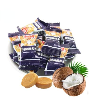 Chunguang Coconut Candy Childhood Flavor Candy Gift Snacks Chinese Specialty Coconut Candy 17.7 Oz(500 Gram) (17.7 Ounce(Pack of 1))