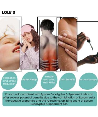 LOLE'S Zechstein Magnesium Chloride Bath Flakes with Eucalyptus and Spearmint 1 kg alternative to Epsom salt and magnesium sulfate relaxing magnesium bath for muscles and - Buy Online on GoSupps.com