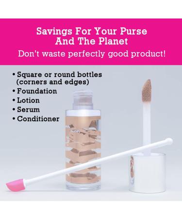 Spatty Daddy Makeup Spatula Set - Pink (6 and 12 Inch) | Shark Tank Mom Made | Ideal for Scaping Beauty Products | Great Gift for Women, Teens, Grandma, Mom | Stocking Stuffers Under $10 | Set of 2 - Buy Online on GoSupps.com