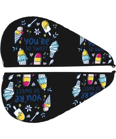 Buy You Are So Sweet Microfiber Hair Towel - Soft Super Absorbent Wrap for Long Curly & Thick Hair | Quick Dry Coral Velvet for Women - Buy Online on GoSupps.com