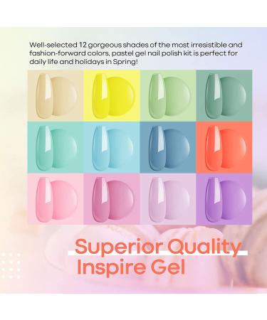 Modelones Gel Nail Kit - 12 Colors Gel Nail Polish Set with Lamp Starter Kit 48W Nail Lamp Gloss Matte Top Coat Base Coat Gel Nail Starter Kit Beauty Gifts - Buy Online on GoSupps.com