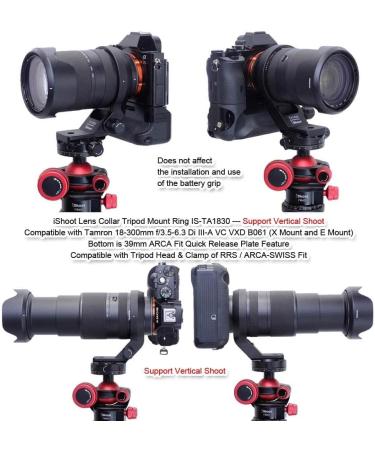 iShoot Metal Lens Collar Tripod Mount Ring for Tamron 18-300mm Lens - Arca-Swiss Fit - Buy Online on GoSupps.com