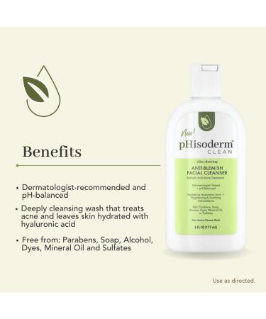 HISODERM Clean Anti-Blemish Facial Cleanser - 6 Fl Oz | Gentle and Effective Skincare Solution - Buy Online on GoSupps.com