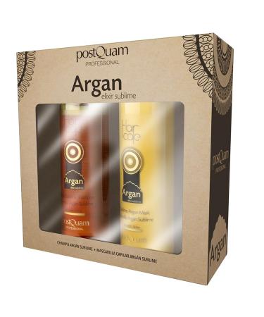 POSTQUAM PostQuam Argan Shampoo & Mask Pack - Beauty Kit Hydration and Intensive Nutrition with Argan Oil & Keratin - Shampoo & Mask For Dry And Damaged Hair