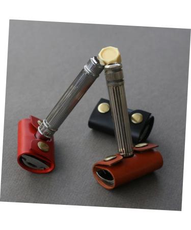 Gogogmy Men's Manual Razor Set - Premium Leather Etui for Travel & Shaving | Stylish & Compact Design - Buy Online on GoSupps.com