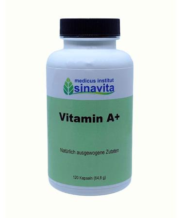 Vitamin A+ 120 caps. vegetarian capsule shell German production