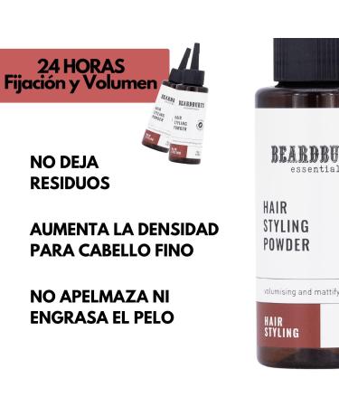 Beardburys Essentials Hair Styling Powder 2 Pack Volumizing Texturizing Matte Effect Root Lift Volume Vegan 32g - Buy Online on GoSupps.com
