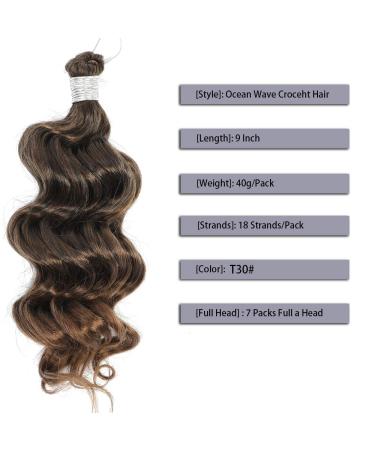 8 Ocean Wave Crochet Hair Pre-Looped Curly 7-Pack T30 - Buy Online on GoSupps.com
