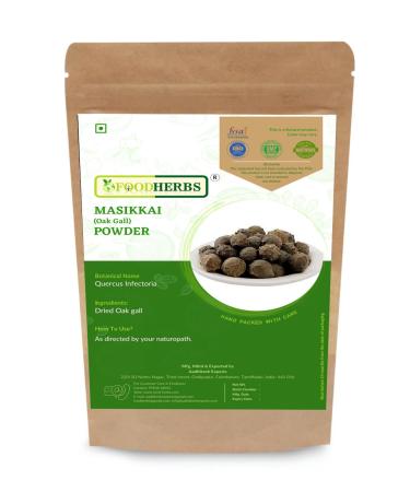 Foodherbs Premium Majuphal 100 grm Powder for Fresh Breath | 100% Natural Masikkai Herbal Remedy | Traditional Quercus Infectoria Powder for Oral Health & Long-Lasting Freshness