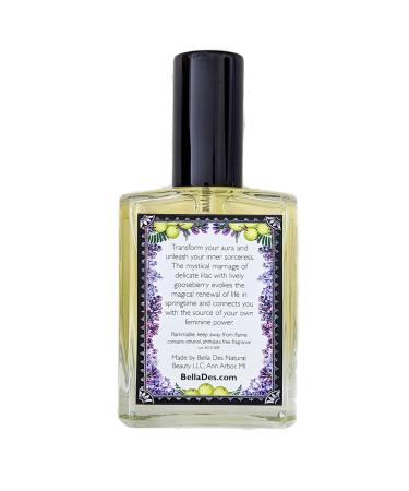 Lilac and Gooseberry Perfume Spray | Extra Large 4 oz. Bottle | Yennefer's Perfume | Phthalate Free Fragrance | Scent of a Sorceress by Bella Des Natural Beauty - Buy Online on GoSupps.com