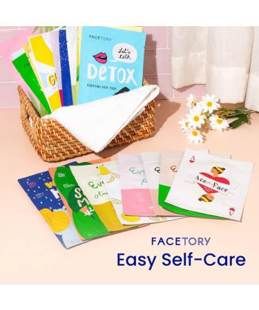 Facetory 23 Sheet Mask Collection - Hydrating, Moisturizing, Radiance Boosting | Made in Korea | Variety Pack of 23 Sheet Masks - For All Skin Types - Buy Online on GoSupps.com