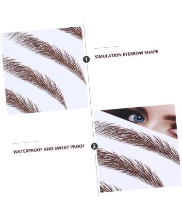 FOMIYES 16 Pcs Eyebrow Stickers Waterproof Sticker Authentic Fake Eyebrows Water Transfer Eyebrow Sticker 4d - Buy Online on GoSupps.com