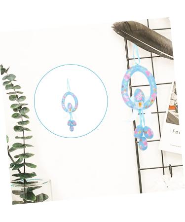 Cabilock Egg Garland Ornament Easter Decorating Pendant Basket Decor Hanging Decor for Easter Small Eggs Blue 34x13cm - Buy Online on GoSupps.com