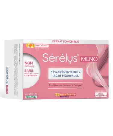 Serelys MENO, Dietary supplement with cytoplasmic extracts of Swedish pollen and vitamin E that reduce hot flashes and transient fatigue - 60 vegetable capsules, 2 months