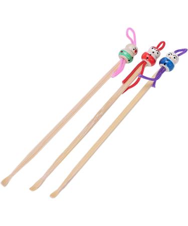tesrgre Bamboo Japanese Doll Ear Wax Pick Spoons Earwax Remover 20pcs - Buy Online on GoSupps.com