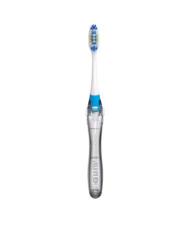 GUM Travel Toothbrush with Antibacterial Bristles & Folding Handle Soft Bristles Compact 1 Toothbrush Colour May Vary 1 count (Pack of 1) Toothbrush - Buy Online on GoSupps.com