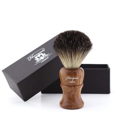 Haryali London Dachshaar Razor brush - razor brush for wet shaving with shaving cream & soap rasur brush for a pleasant wet shaving with wooden handle made of rosewood shaving accessories for men & women