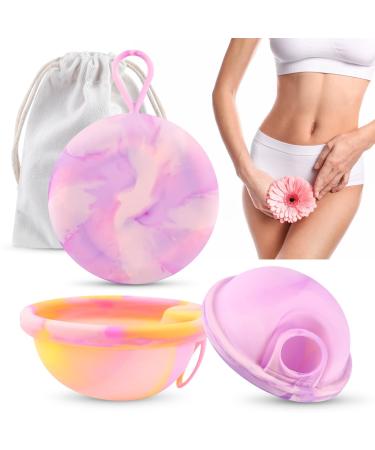 Menstrual Discal Disc with 2 periodic discs and storage pockets reusable menstrual disc from 100% medical silicone for active women sport swimming and intimacy - Buy Online on GoSupps.com
