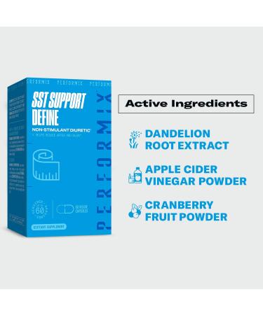 PERFORMIX SST Support Define Non-Simulant Diuretic - 60 Veggie Capsules - Buy Online on GoSupps.com
