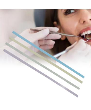 60PCS Dental Polishing Strips for Tooth Polishing 4 Colors Dental File for Teeth Sanding Grinding Deep Teeth Clean Wear Resistant Plastic Dental Sandpaper Portable Dental File