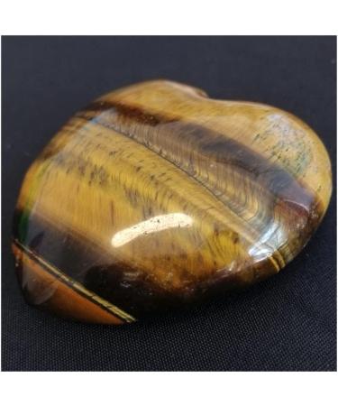 Crystal 1 Piece of 57-60 mm Natural Gemstone Quartz Crystal Heart Stone and Tiger Eye Specimen Carved Heart Suitable for Home Office Decoration ERTEYIN - Buy Online on GoSupps.com
