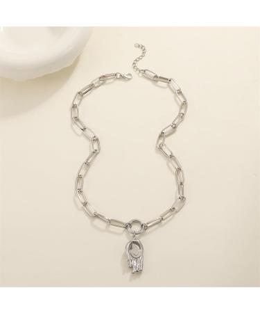 Oralgos Fashionable Vintage Keybone Choker Necklace - Versatile Handheld Patch Jewelry for Women - Unique Metal Accessories - Buy Online on GoSupps.com