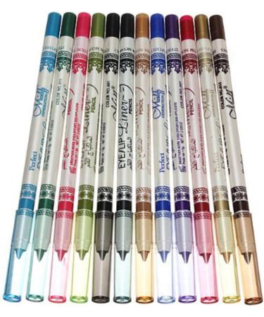 Healvian 2 Pieces 12 12 in 1 Makeup Pencils Glitter Lip Eyebrow Liner For Parties Weddings School - Buy Online on GoSupps.com