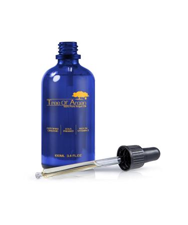 Tree of Argan Pure Argan Oil 100ml - High Quality Natural Moisturizer for Skin Hair & Nails - Rich in Vitamin E - Buy Online on GoSupps.com