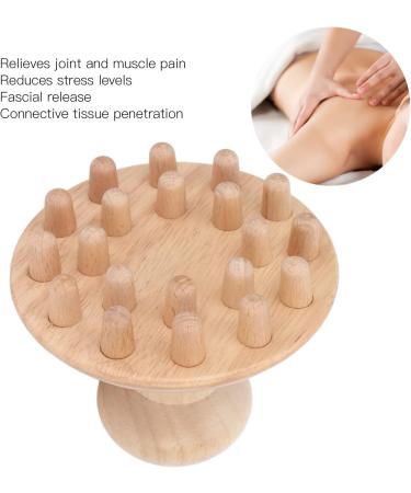 Wooden Mushroom Massager | Acupoint Massager for Muscle Relief | Ideal for Neck & Waist | Perfect for Men & Women - Shop Internationally! - Buy Online on GoSupps.com