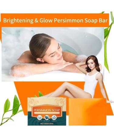 Gentle &Effective Persimmon SoapPersimmon Soap for Body Odor Brightening & Glow Persimmon Soap Bar Persimmon Body Soap for Women with Tea Tree extract & Shea Butter 2 - Buy Online on GoSupps.com