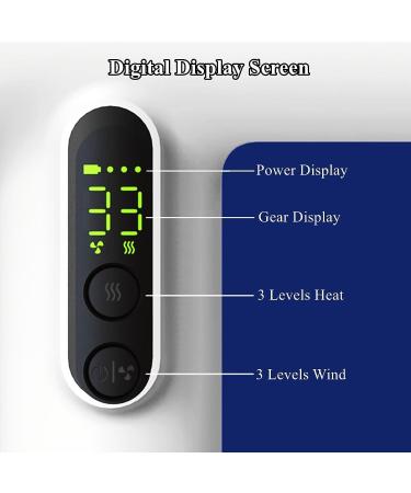 Cordless Hair Dryer 3 Heating & 3 Speed Hair Dryer Type-C USB Fast Rechargeable Hairdryer Portable Travel Blow Dryer Gifts for Women Mom Girls Lover White - Buy Online on GoSupps.com