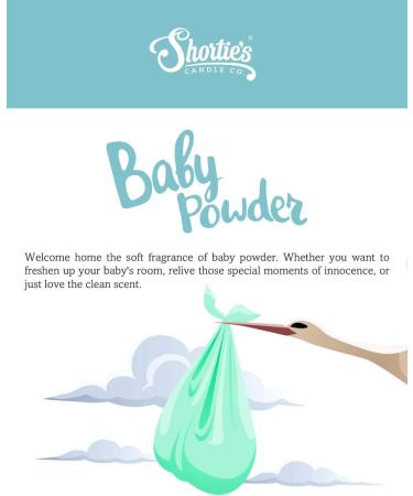 Buy Shortie s Candle Co. Baby Powder Wax Melts - Highly Scented 12 Oz Bulk Pack - Natural Oils | Fresh & Clean Air Freshener - Buy Online on GoSupps.com