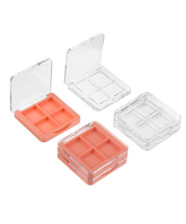 Lurrose 6 pieces 4 eyeshadow box eyes shadow boxes make-up-etui eyeshadow storage fall lipstick form empty eyeshadow meter travel container acrylic cosmetics tray travel