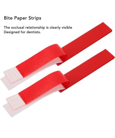 400 Pieces Red Dental Articulation Paper - Double-Sided Bisparate Strips for Contact Point Assessment - International Shipping Available - Buy Online on GoSupps.com