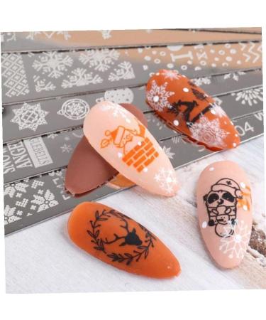 Onsinic Christmas Nail Stamper Kit - 6 Piece Art Stamping Plates with Snowflakes & Christmas Tree Images for Winter Manicure - Perfect for Women & Girls' Salon Decoration - Buy Online on GoSupps.com