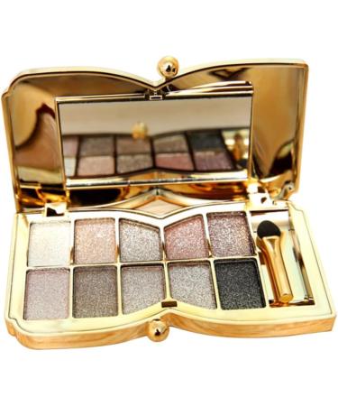 FRCOLOR 2pcs & # Glitter Flash Makeup With Mirror Eye Colorful Shadow Brush Colors Eyeshadow - Buy Online on GoSupps.com