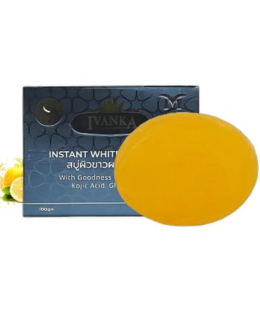 Ivanka Instant Whitening Soap For Men & Women Suitable for All Skin Types Including Sensitive Skin Reduces Hyperpigmentation & Eczema Brightens & Lightens Skin Tone for a Clear Complexion 100g - Buy Online on GoSupps.com