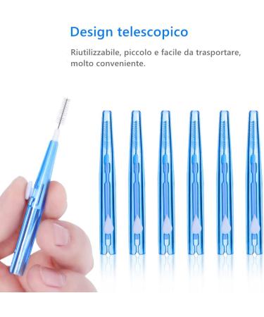 Rosenice Interdental Brushes 1.5 mm with Telescopic Handle - 60 Pack for Orthodontic Oral Hygiene - Buy Online on GoSupps.com